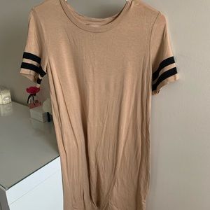 Beige T-Shirt Dress